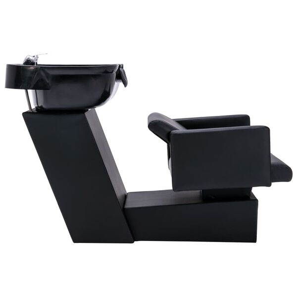 vidaXL Unit&eacute; de rin&ccedil;age de shampoing avec chaise de salon Similicuir