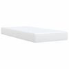 vidaXL Sommier &agrave; lattes de lit avec matelas Blanc 90x200 cm Similicuir