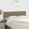 vidaXL T&ecirc;tes de lit Taupe 144x5x78/88 cm Tissu