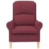 vidaXL fauteuil Bordeaux 76 x 94 x 102 cm tissu