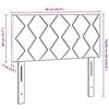 vidaXL T&ecirc;te de lit LED Noir 90 cm Cuir synth&eacute;tique
