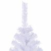 vidaXL Sapin de Noël artificiel avec 300 LED Blanc 210 cm PVC et Acier