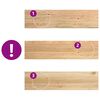 vidaXL Marches d'escalier 4pcs non trait&eacute; 100x30x2cm bois ch&ecirc;ne massif
