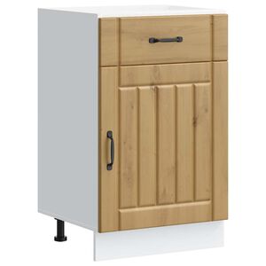 vidaXL Armoire de cuisine Lucca ch&ecirc;ne artisanal bois ing&eacute;nierie