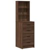 vidaXL Table de Toilette avec tiroir 2 pcs Marron 50 x 41 x 135 cm