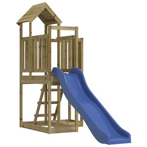 vidaXL Aire de jeux d'ext&eacute;rieur bois de pin impr&eacute;gn&eacute;