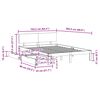 vidaXL Cadre de lit avec tiroirs sans matelas blanc 160x200 cm