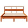 vidaXL Lit biblioth&egrave;que sans matelas cire marron 120x190cm pin massif