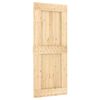 vidaXL Porte coulissante NARVIK Naturel et noir 85 x 210 cm (152,5 cm)