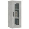 vidaXL Armoire murale suspendue Gris béton 34,5x34x90 cm
