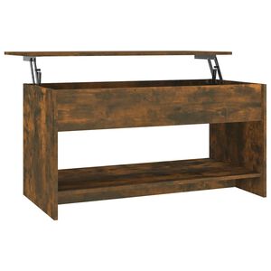vidaXL Table basse Ch&ecirc;ne fum&eacute; 102x50x52,5 cm Bois d'ing&eacute;nierie