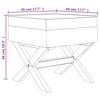 vidaXL Tabouret de rangement Rose 45x45x49 cm Velours