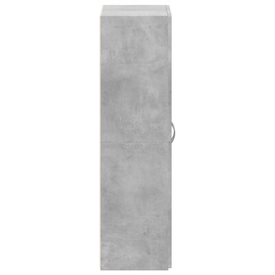 vidaXL Armoire de classement gris béton 60x32x115 cm bois d'ingénierie