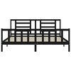 vidaXL Cadre de lit sans matelas noir 200x200 cm bois massif de pin