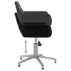 vidaXL Chaises pivotantes &agrave; manger lot de 2 Noir Velours