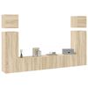 vidaXL Ensemble de meuble TV 8 pcs Ch&ecirc;ne sonoma Bois d'ing&eacute;nierie