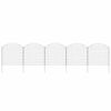 vidaXL Ensemble de cl&ocirc;ture de jardin arqu&eacute;e 77,5x78,5 cm vert