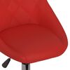 vidaXL Chaise pivotante &agrave; d&icirc;ner Rouge bordeaux Similicuir