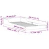 vidaXL Cadre de lit Brun cire 90 x 200 cm Pin massif