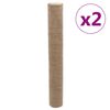 vidaXL Rouleaux de jute 2 pcs 1x50 m 100 % jute 200 g/m&sup2;