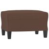 vidaXL Canap&eacute; &agrave; 3 places avec repose-pieds Marron 180 cm Similicuir