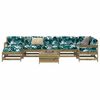 vidaXL Salon de jardin 8 pcs bois de pin impr&eacute;gn&eacute;