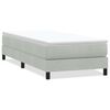 vidaXL Sommier &agrave; lattes de lit sans matelas gris clair 100x210cm
