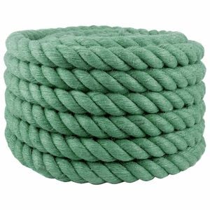 vidaXL Corde en Jute 50 mm Vert Jute 100% Tossa