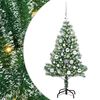 vidaXL Arbre de No&euml;l artificiel floconn&eacute; de neige avec lumi&egrave;re LED