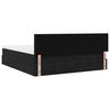 VidaXL Cadre de lit ottoman avec matelas noir 200x200cm velours