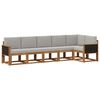 vidaXL Ensemble de canap&eacute;s d'ext&eacute;rieur 6 pcs Naturel et gris clair