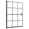vidaXL Cabine de douche ESG 100x140 cm Noir
