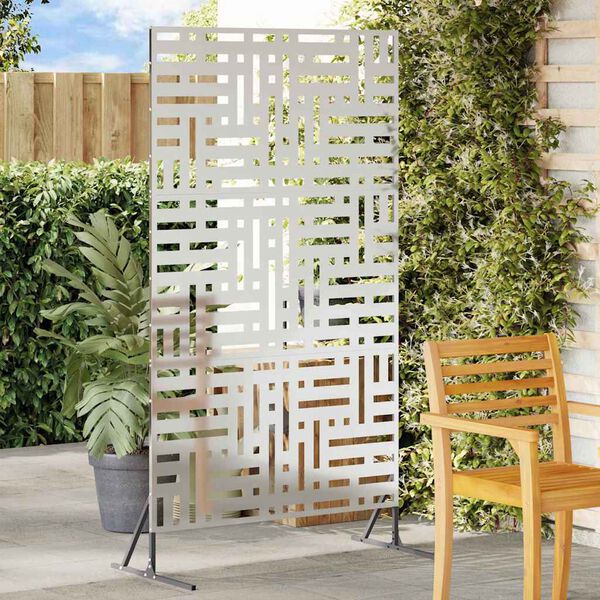 vidaXL &Eacute;cran de confidentialit&eacute; Gris 100 x 50 x 180 cm Acier