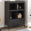 vidaXL Buffet haut noir 68x39x101,5 cm acier