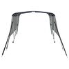 vidaXL Toit bimini &agrave; 3 arceaux parois en maille 183x(170-182)x137 cm