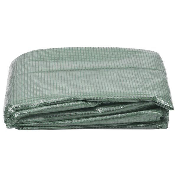 vidaXL Couverture de remplacement serre (6,5025 m&sup2;) 255x255x194cm Vert