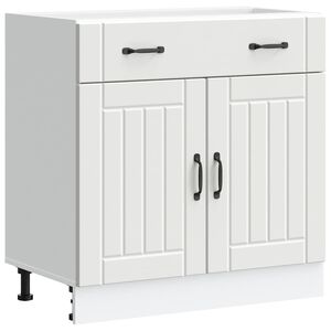 vidaXL Armoire de cuisine Lucca blanc bois d'ing&eacute;nierie