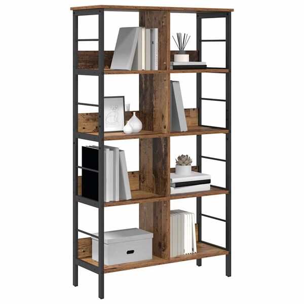 vidaXL &Eacute;tag&egrave;re Bois Ancien 82 x 32 x 144,5 cm Bois d'ing&eacute;nierie