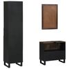 vidaXL Ensemble de mobilier de salle de bain 3 pcs Brun Noy&eacute;