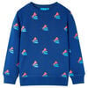 Sweatshirt pour enfants bleu fonc&eacute; 104