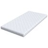 vidaXL Matelas Blanc 90 x 190 cm Tissu jacquard