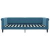 vidaXL Lit de jour avec matelas bleu 100x200 cm velours
