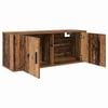 vidaXL Ensemble de meuble TV mural Montage mural 3 pcs Bois Ancien