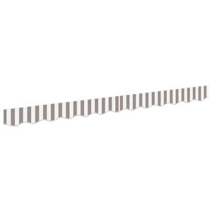 vidaXL Remplacement de lambrequin Gris clair et blanc 431 x 20 cm