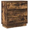 vidaXL Cabinet de chevet avec tiroir Chêne fumé 71 x 34,5 x 75 cm
