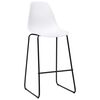 vidaXL Ensemble de bar 5 pcs Plastique Blanc