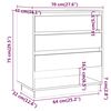 vidaXL Buffet Blanc 70x41x75 cm Bois d'ing&eacute;nierie
