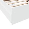 vidaXL Cadre de lit avec tiroirs sans matelas blanc 140x190 cm
