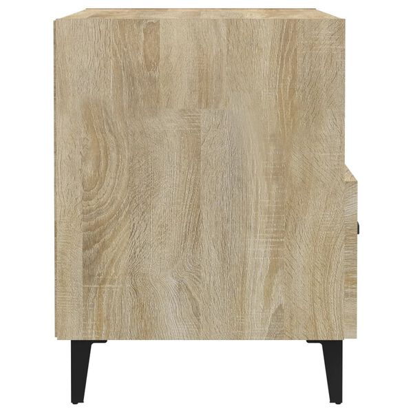 vidaXL Table de chevet Chêne sonoma Bois d'ingénierie
