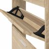 vidaXL Armoire &agrave; chaussures Ch&ecirc;ne 59x17x150 cm Bois d'ing&eacute;nierie